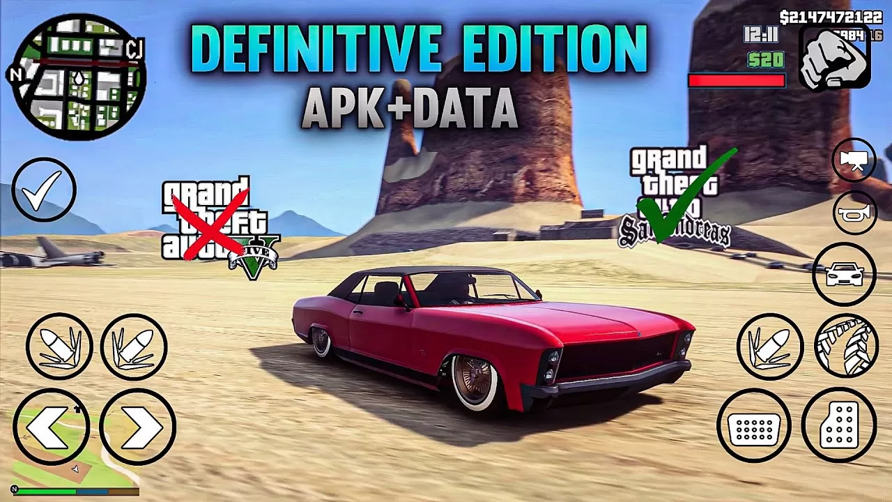 GTA SA Definitive Edition 2022 Mobile Download For Android APK